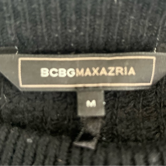 BCBG Black Crewneck Sweater - Picture 2 of 2